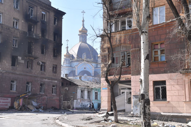 俄军攻陷了乌军防守的一个重要据点——圣母代祷教堂.jpg