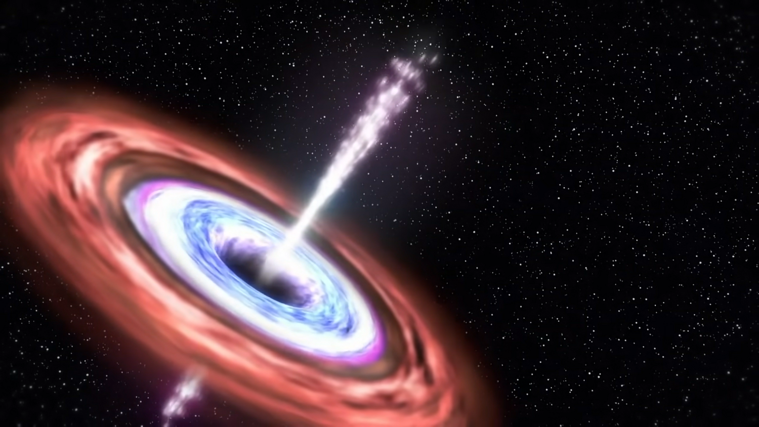 黑洞吞噬恆星的过程模拟图