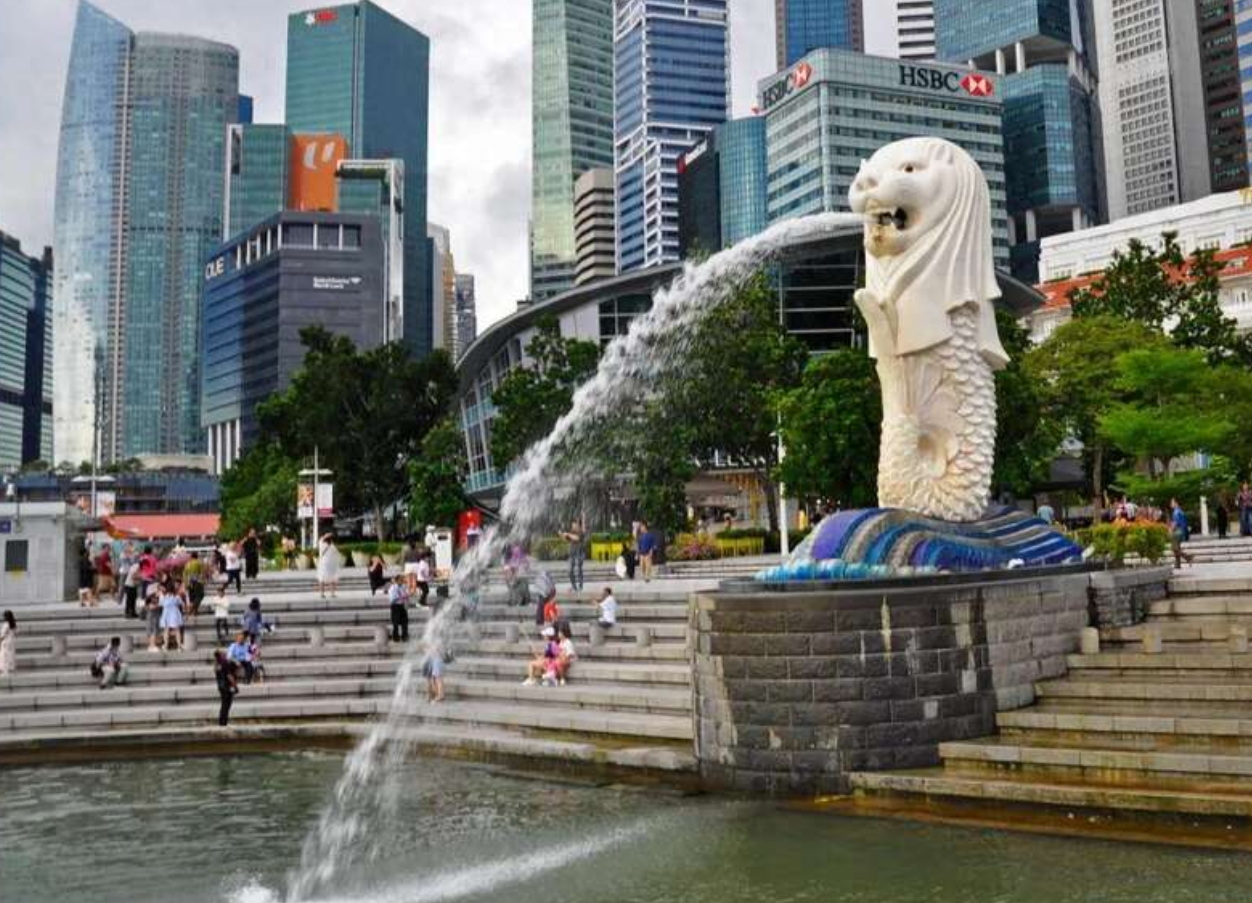 新加坡地标“鱼尾狮”